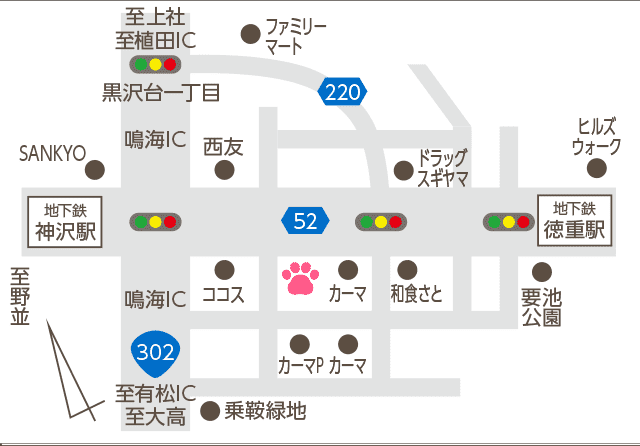 徳重店周辺地図